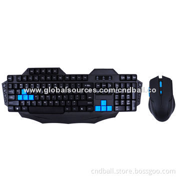 Wireless multimedia keyboard and 6D wireless gaming mouse